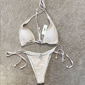 Elegant Cream Bikini Set